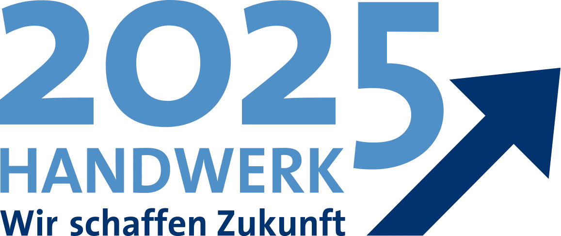 Logo Handwerk 2025 - Wir schaffen Zukunft Logo Handwerk 2025 - Wir schaffen Zukunft